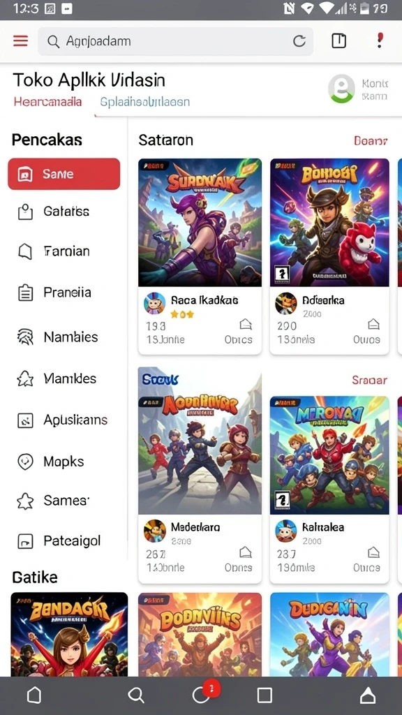 okidr - Screenshot dari level baru yang menantang dalam OKIDR.