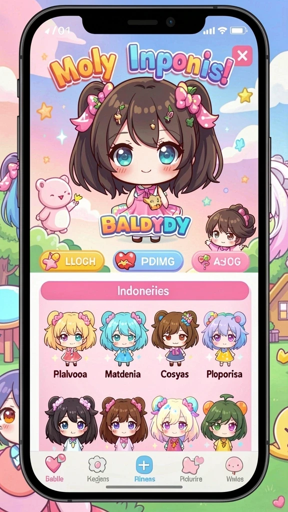 rr89 - Karakteristik dunia game yang penuh warna dan detail.
